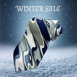 MEN'S NECKTIE - MOSA { TOTAL LENGHT: 56 " } LIGHT GREEN & BLUE SHADE